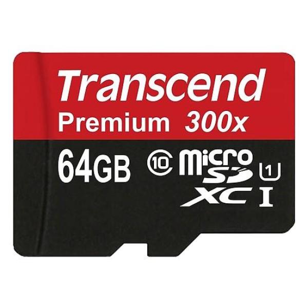 Thẻ Nhớ MicroSD Transcend TS64GUSDU1 64GB Class 10 - Up To 60MB