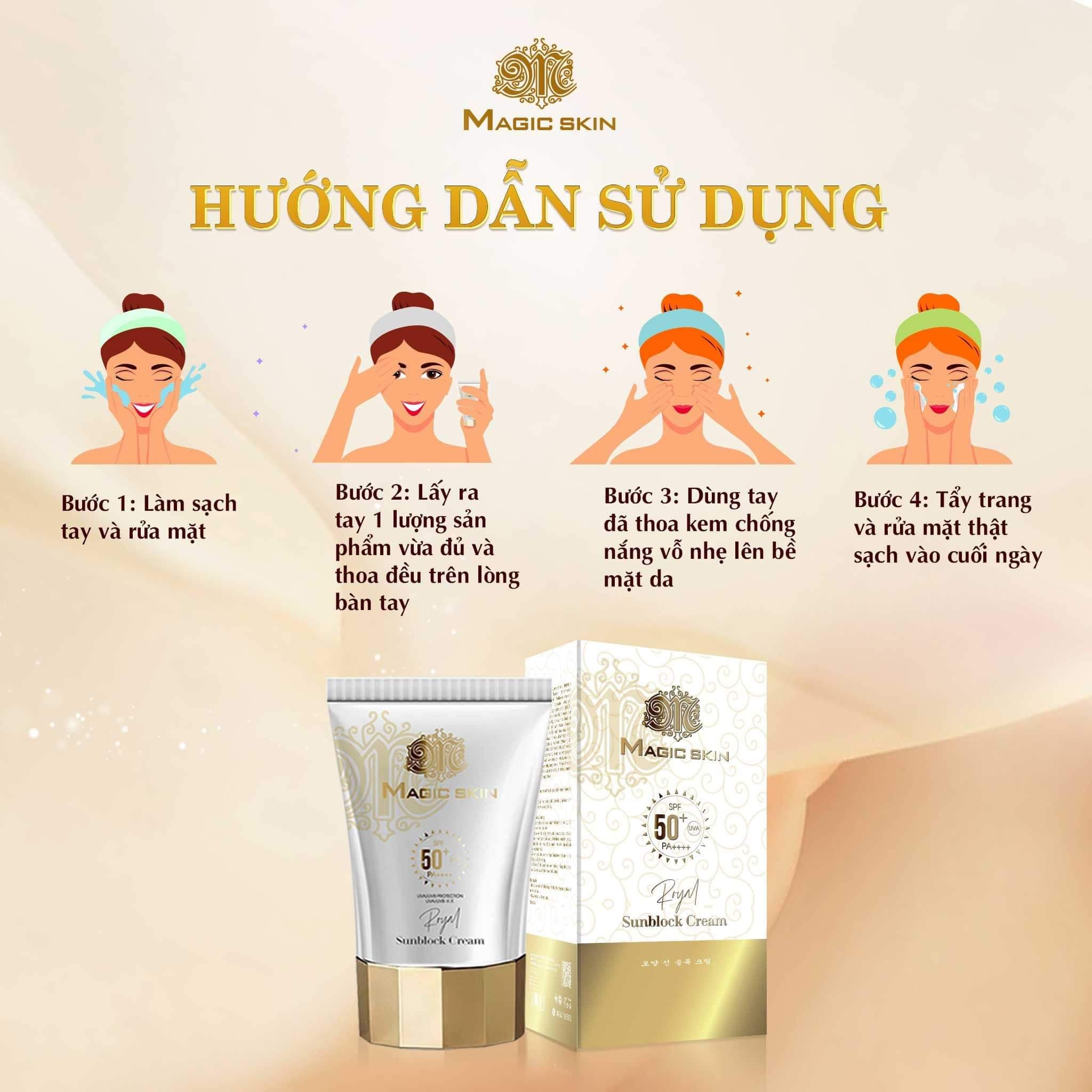 Kem chống nắng thảo dược Magic Skin