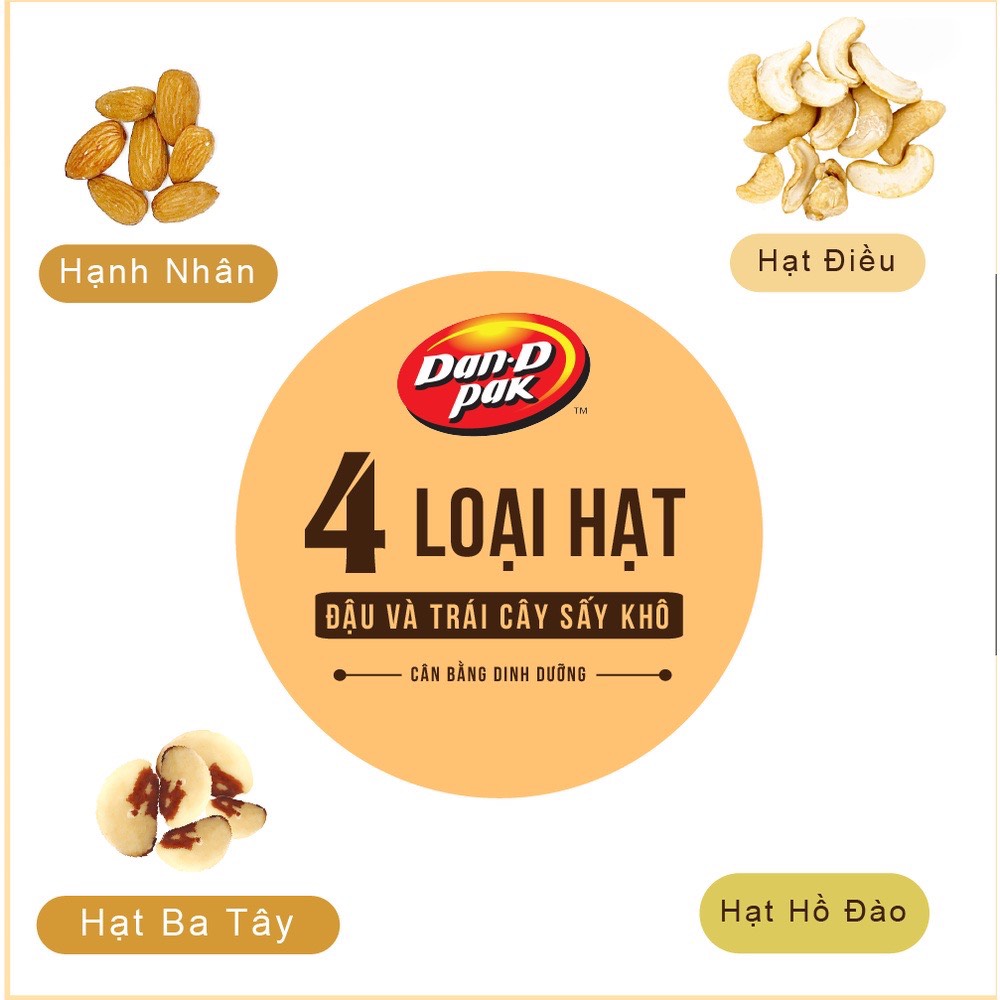[Chính hãng] Thập cẩm hạt Premium 215g Dan D Pak