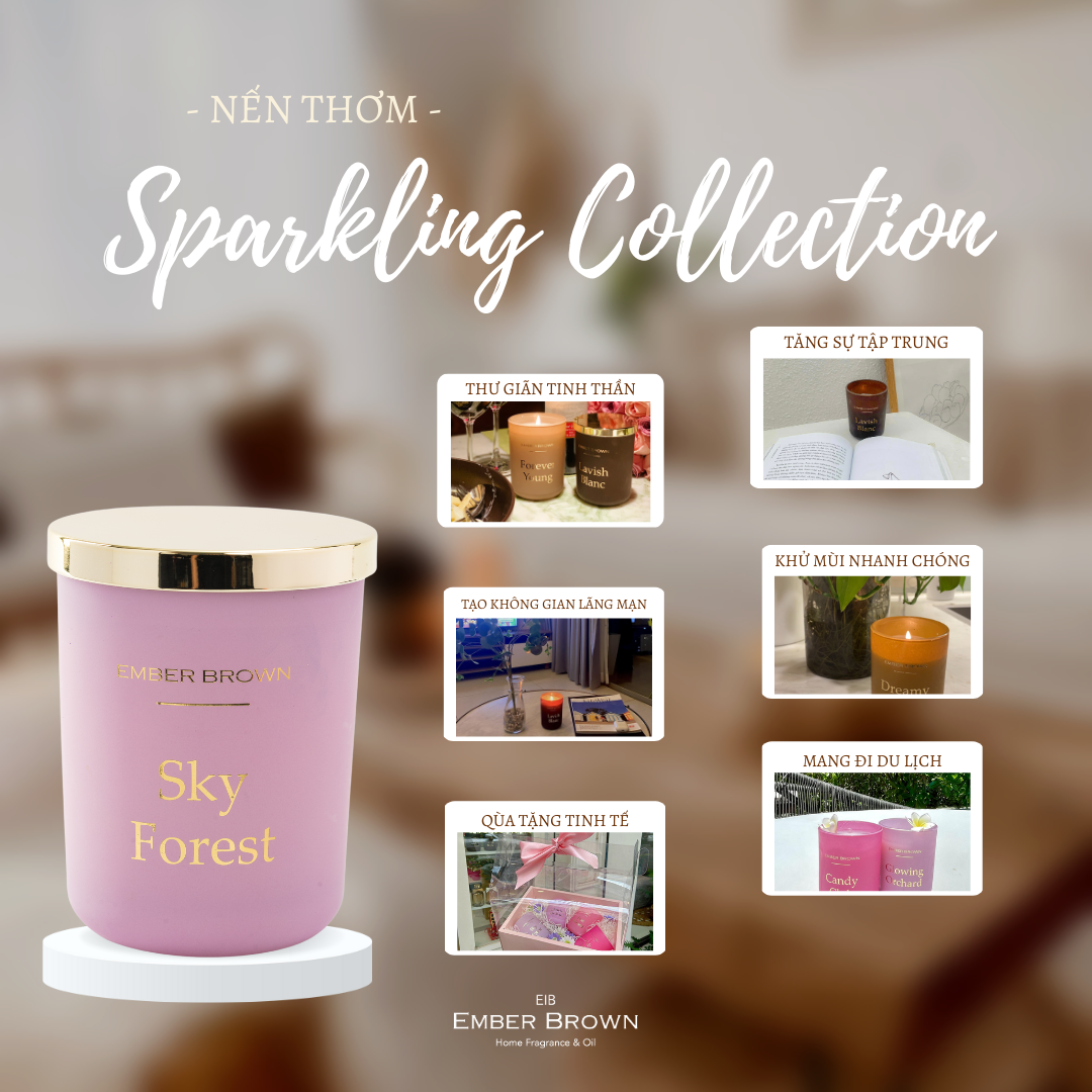 Ember Brown - Nến thơm - Sparkling Collection