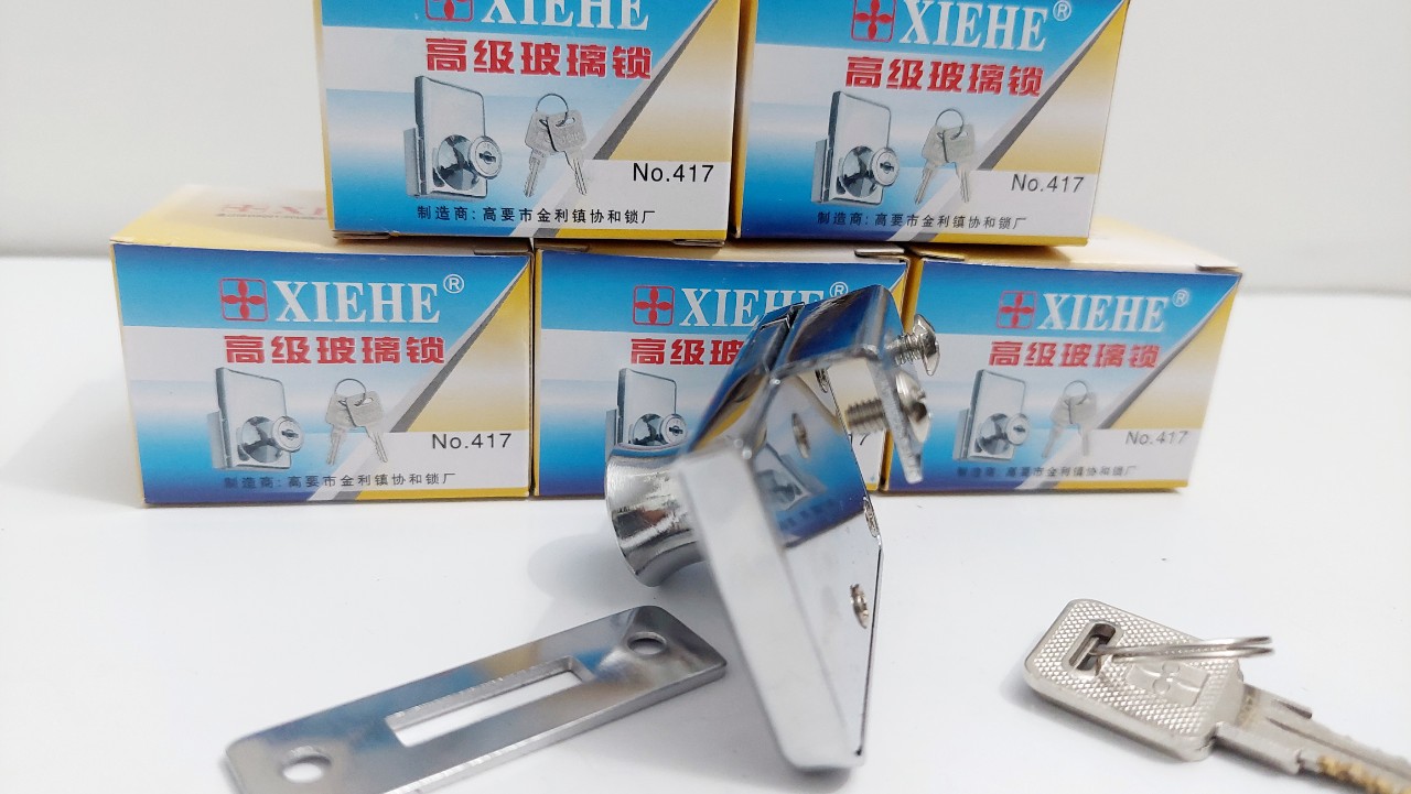 [Giá hủy diệt] [Ảnh thật] Khóa tủ kính 2 cánh XIEHE