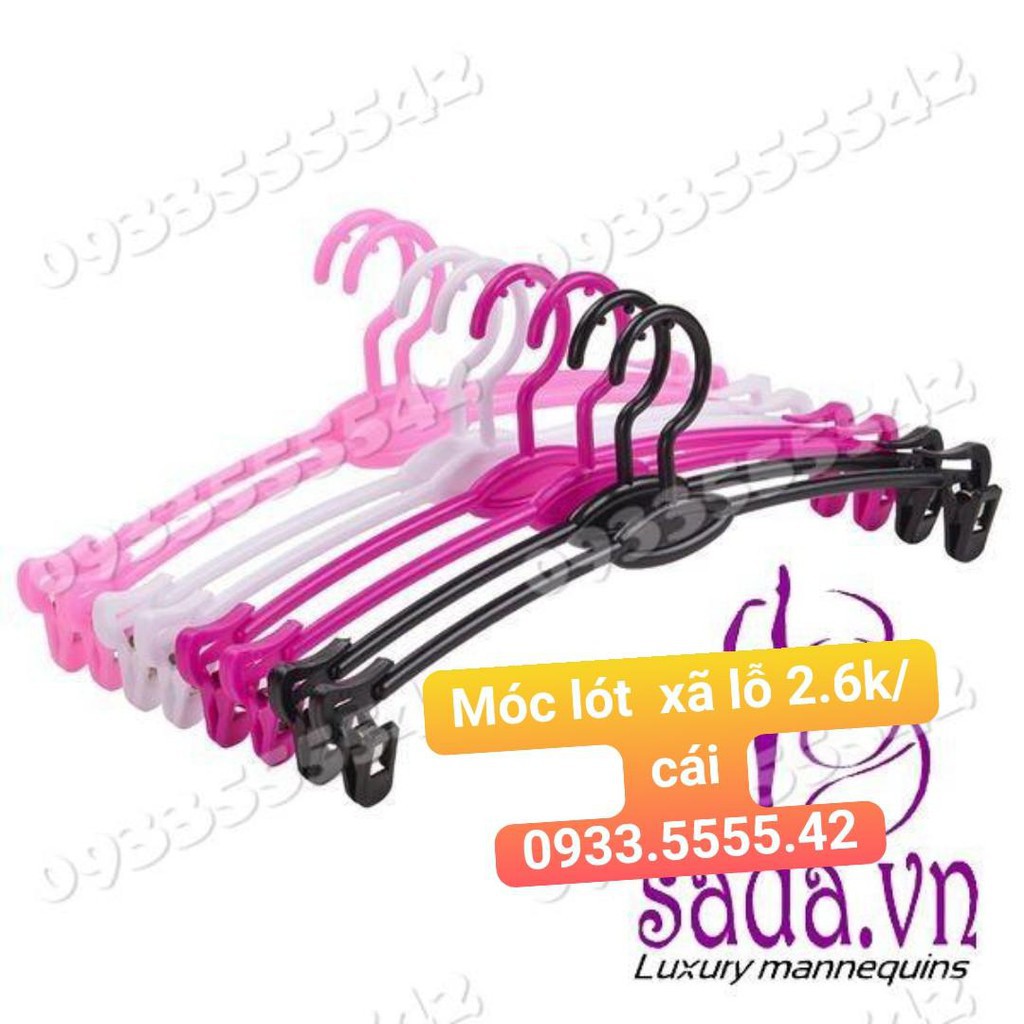 10 Móc Nhựa Kẹp Đồ Lót 26Cm (10 Móc)