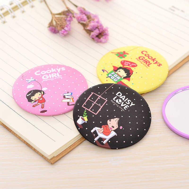 Combo 2 Chiếc Gương Mini Cầm Tay Phong Cách Hàn Quốc