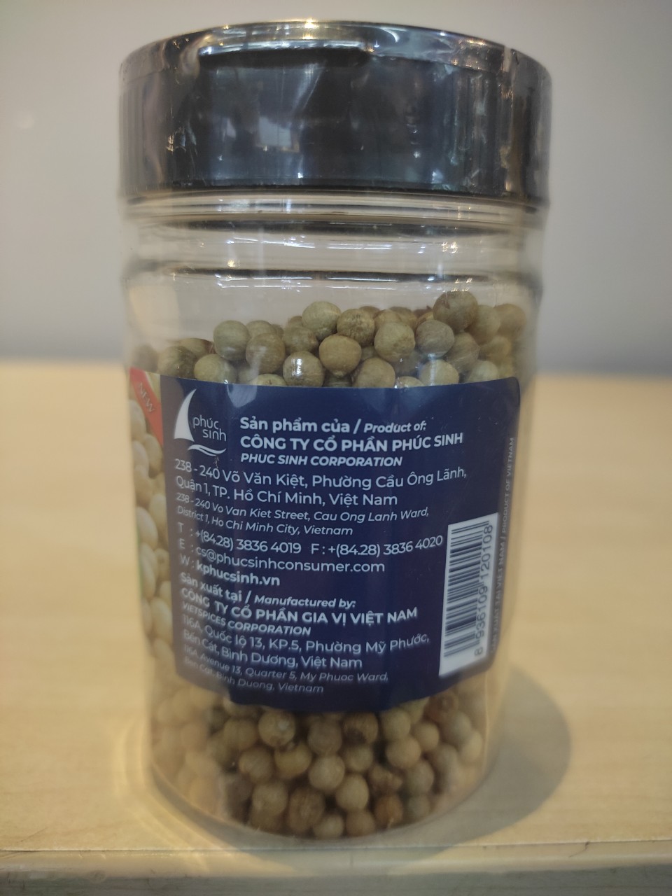 Tiêu trắng nguyên hạt K-Pepper 85g