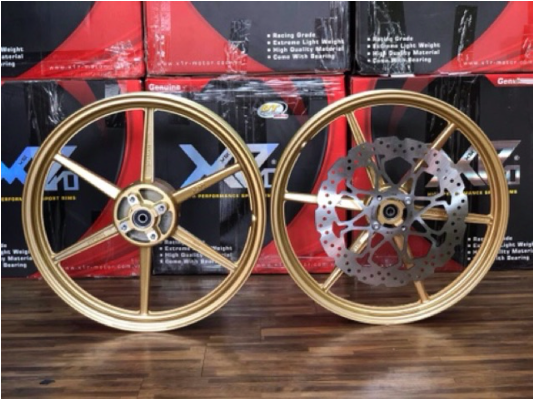 Mâm X1R 6 cây cho Sonic 3 màu (1.6-1.85) - Tặng đĩa trước