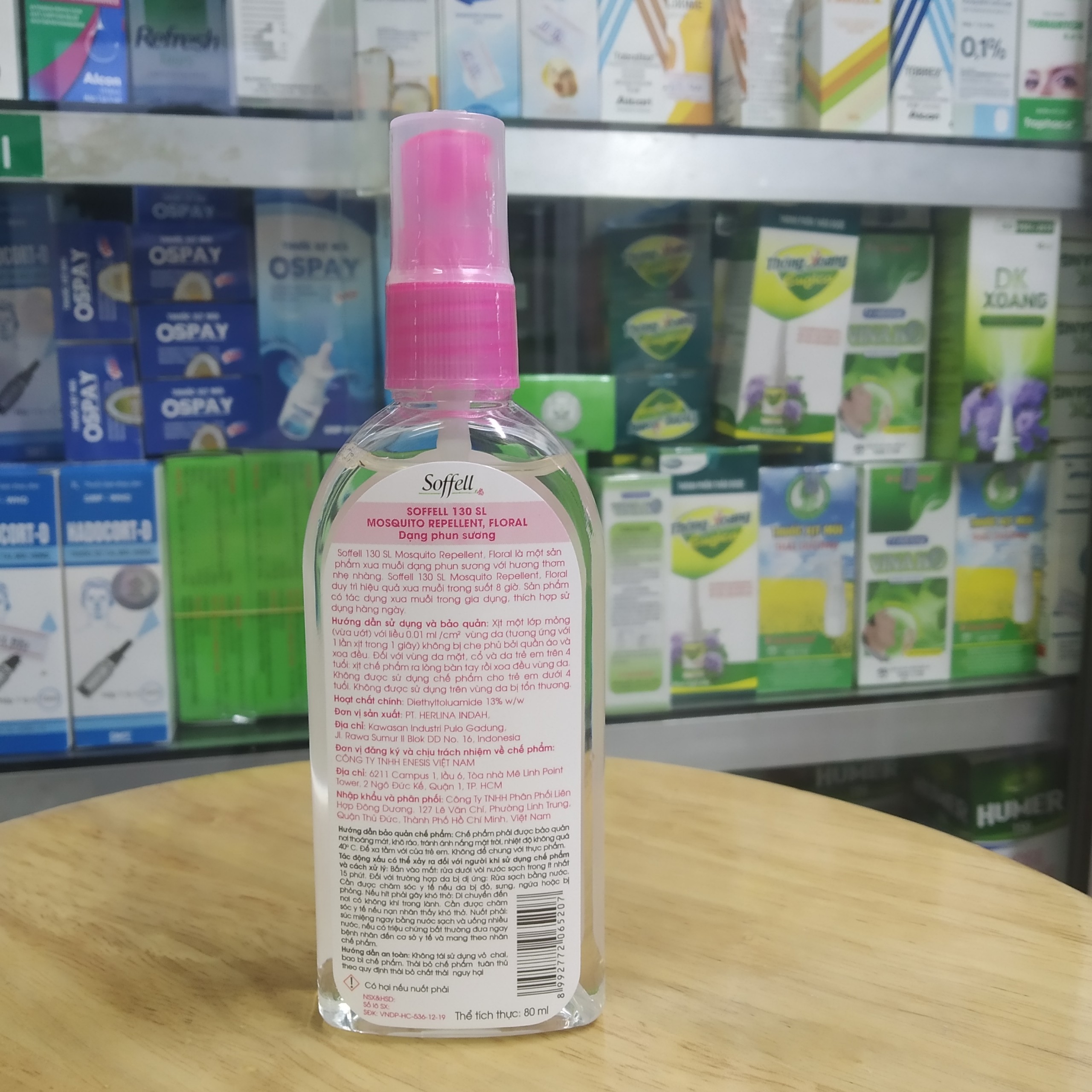Xịt Chống Muỗi Soffell Hương Hoa 80Ml