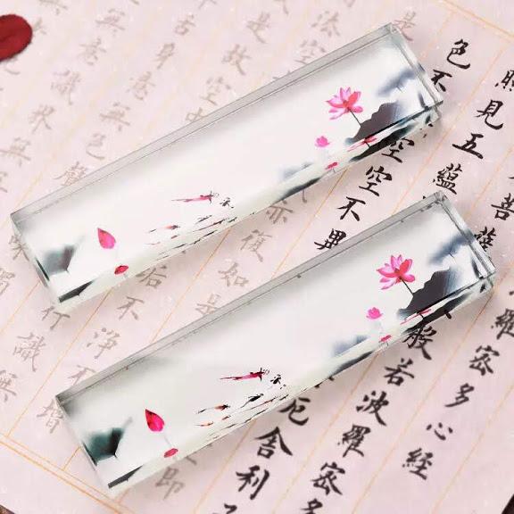 Trấn chỉ thư pháp pha lê cao cấp