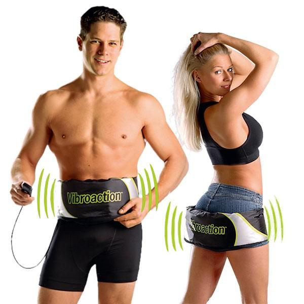 [HCM]Máy massage VibroAction giảm mỡ bụng (Trắng xanh)