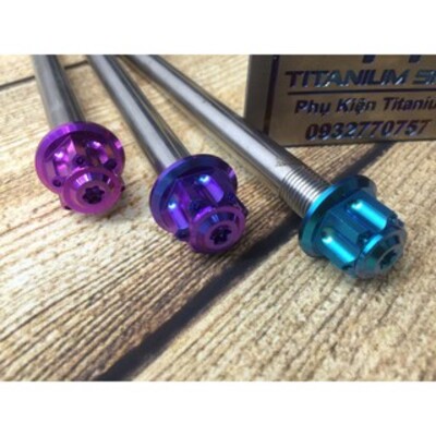 FULL COMBO CỐT TRƯỚC SAU + ỐC TITANIUM GR5 CÁC DÒNG XE.