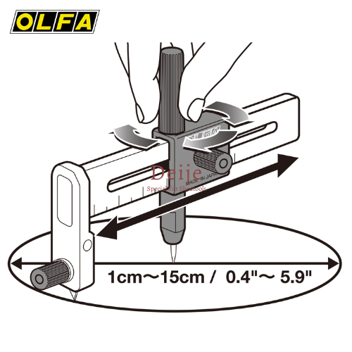 Dao cắt tròn compass OLFA CMP-1 Circle Cutter