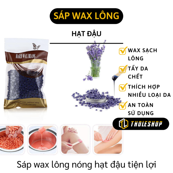[HCM][TẶNG QUE GẠT TRIỆT LÔNG] Tẩy Wax lông - Sáp wax lông nóng hạt đậu 100g tẩy tế bào chết cho da lông mọc chậm hơn - Tẩy lông cho da nhạy cảm