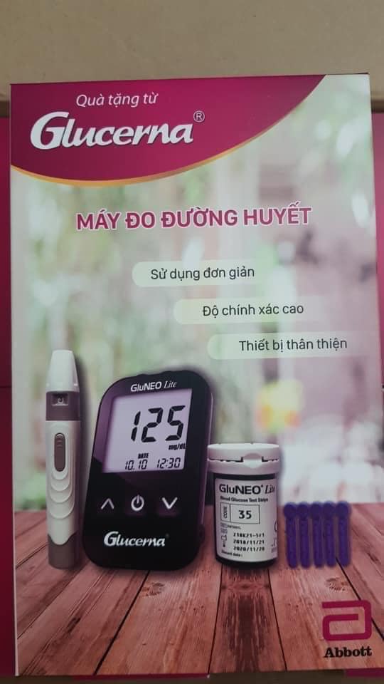 [HCM]MÁY ĐO ĐƯỜNG HUYẾT GluNEO Lite Glucerna