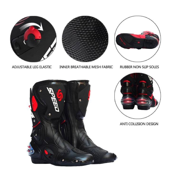 Giầy Speed cao cổ - Giày moto speed biker cao cổ