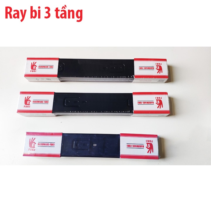 Ray bi 3 tầng, ray ngăn kéo fuki