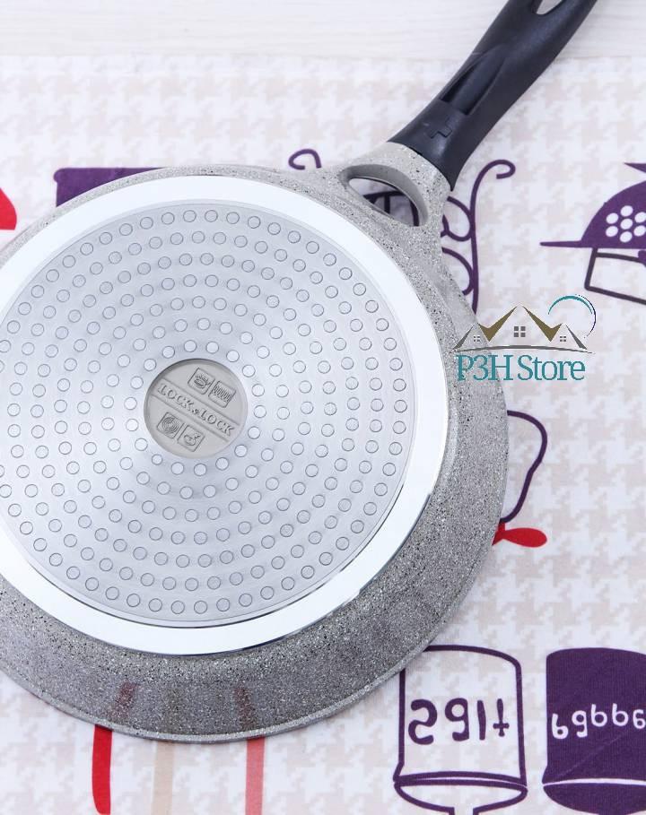 Chảo chống dính vân đá đáy từ Lock&Lock Stone size 24cm