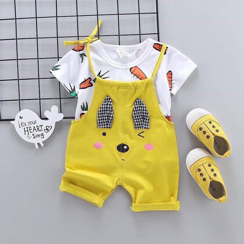 yếm thỏ dễ thương cho bé gái