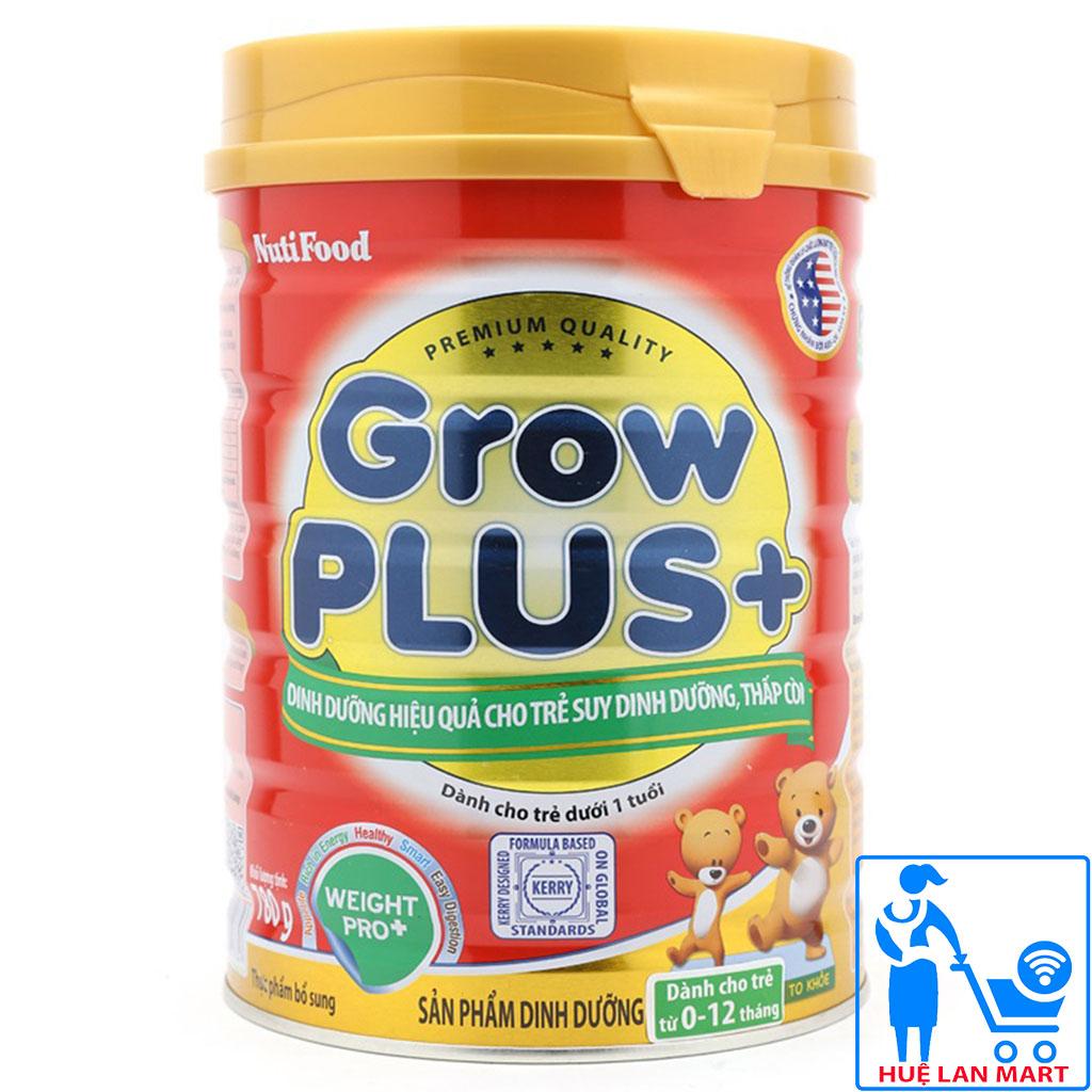 Sữa Bột Nutifood Grow Plus+ Đỏ Hộp 780g (Dinh dưỡng hiệu quả cho trẻ suy dinh dưỡng, thấp còi từ 0~12 tháng tuổi)