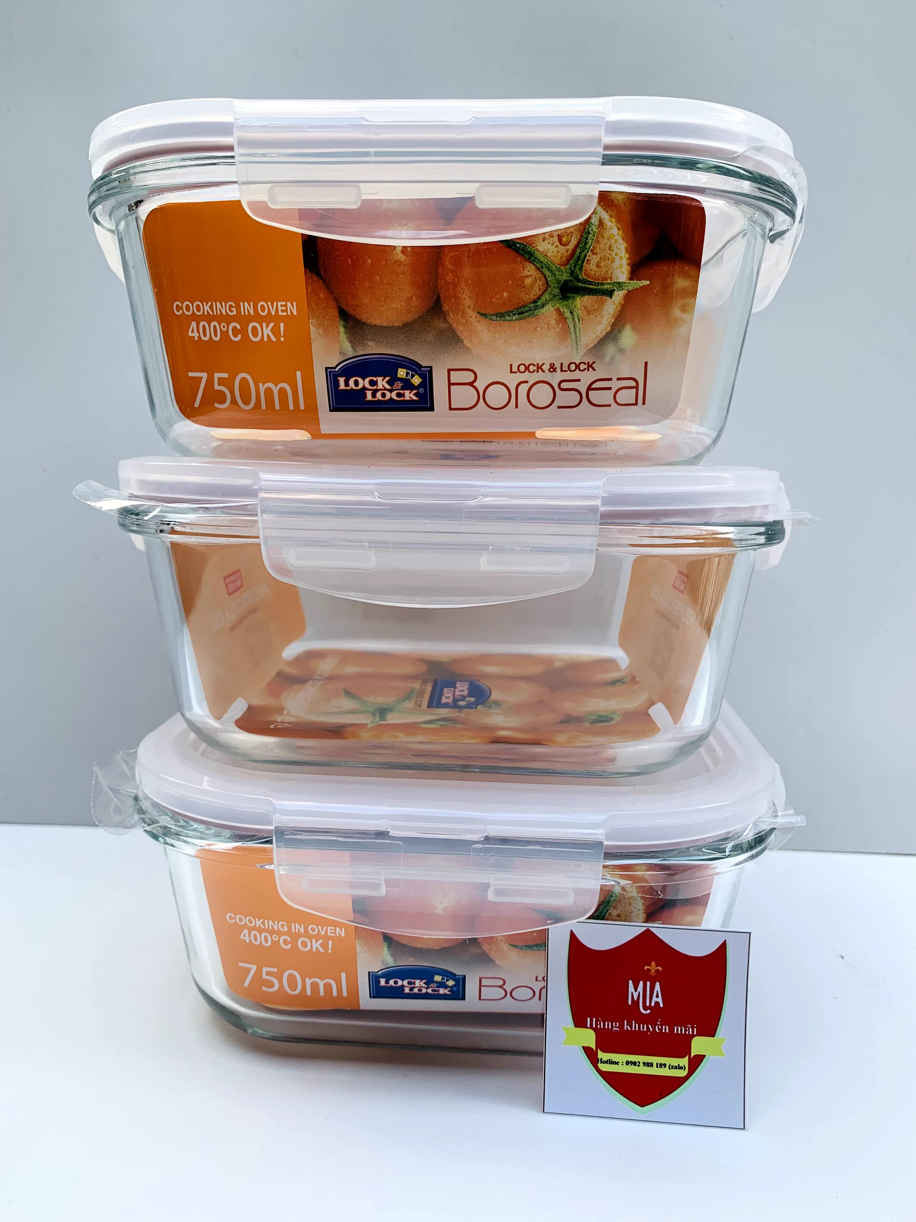 Hộp Thủy Tinh Lock&Lock 630ml, 730ml, 740ml, 750ml, 840ml