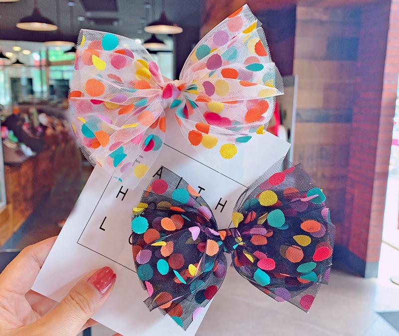 Cột Tóc Nơ Chấm Bi Dễ Thương Bé Gái KTTE-16