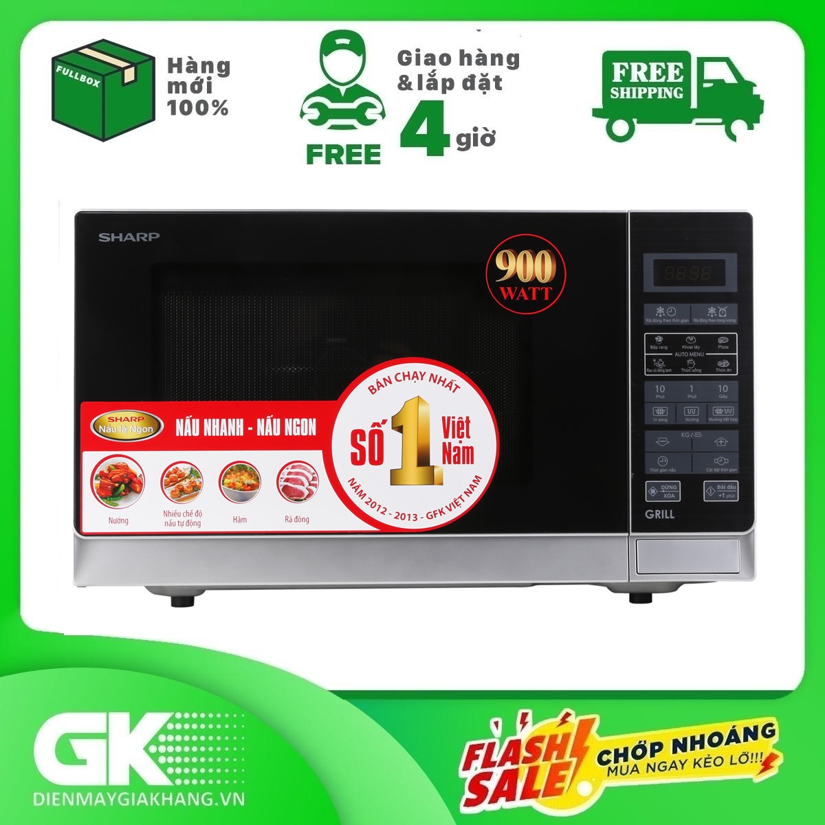 Lò vi sóng Sharp R-G572VN-S 25 lít