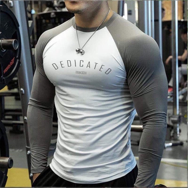 Áo Thun Thể Thao Nam Tay Dài Form Ôm Body Dedicated