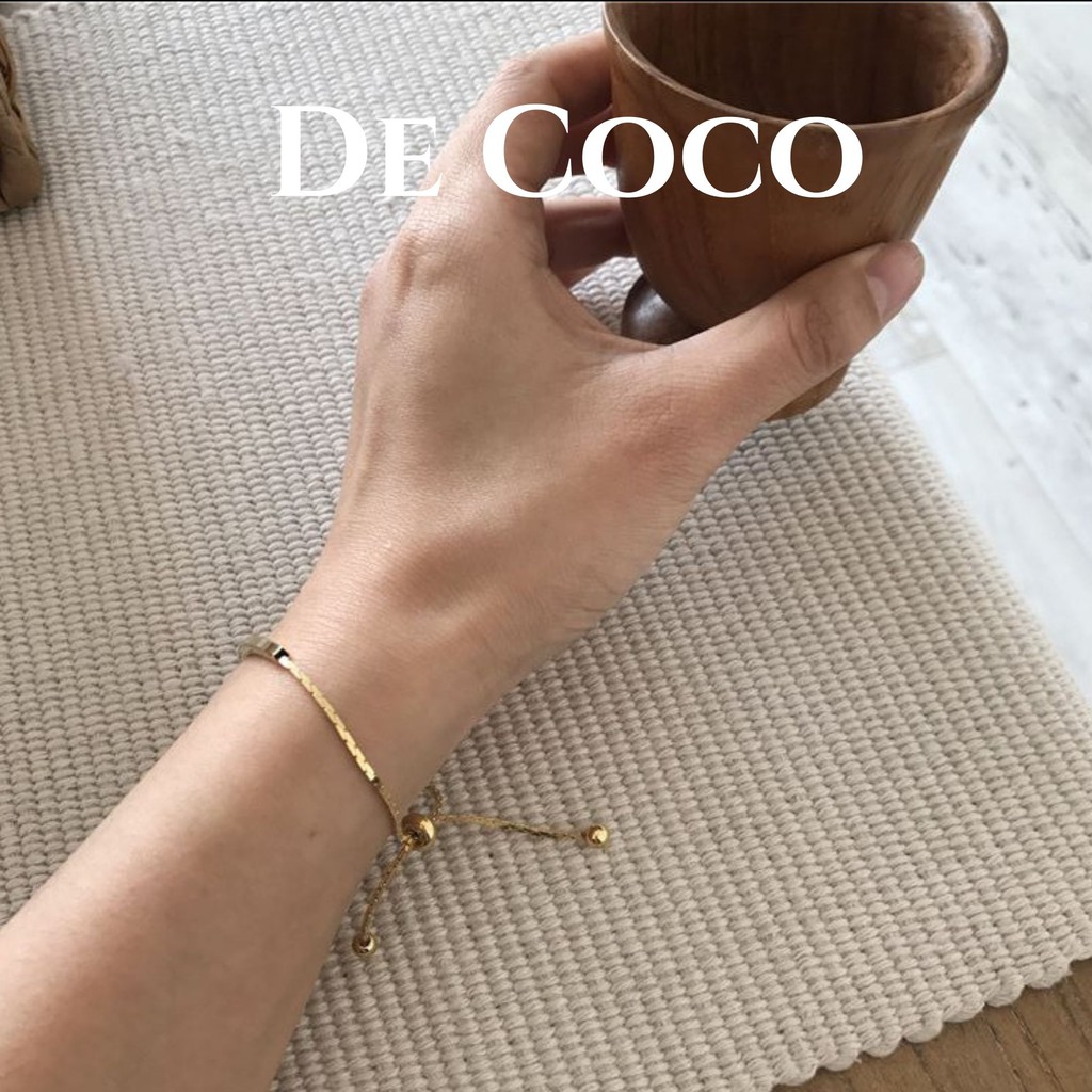 Vòng tay nữ, lắc tay gold bar De Coco decoco.accessories