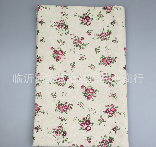 [HCM]VẢI BỐ/VẢI CANVAS HỌA TIẾT HOA HỒNG