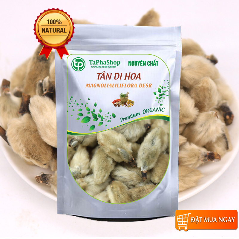 Tân di hoa khô 500g - Tấn Phát - Hỗ trợ thanh nhiệt và làm mát cơ thể