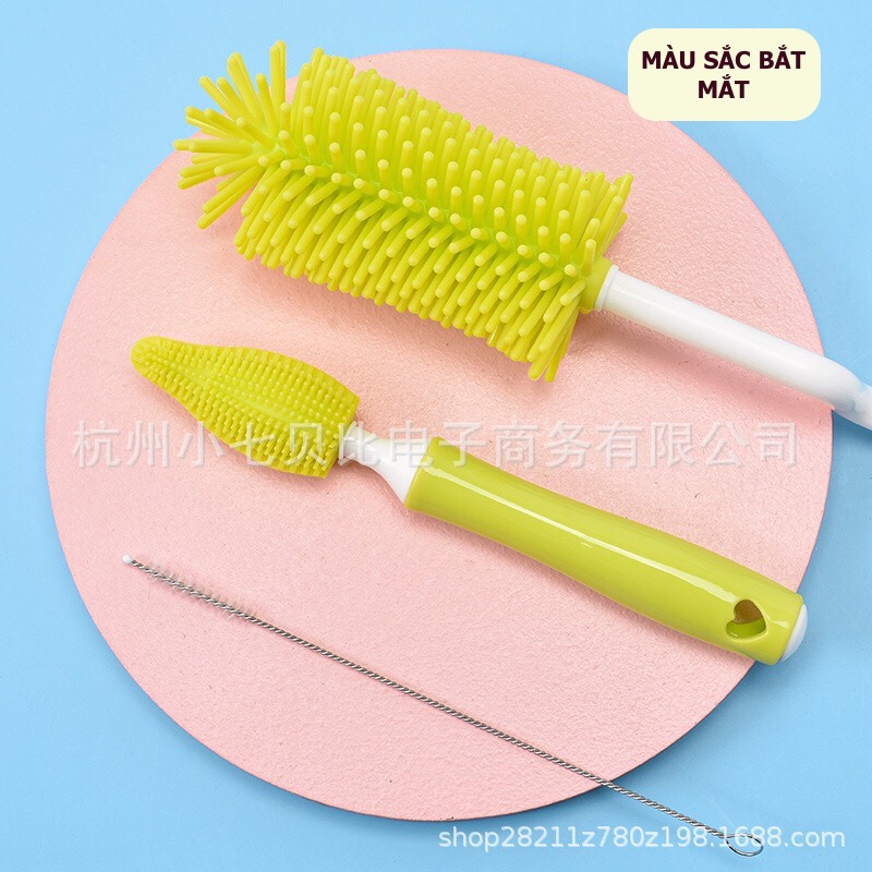 Cọ rửa bình sữa silicon chống trầy, chắc chắn