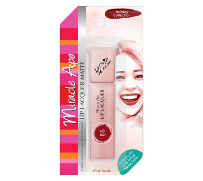 Son miracle apo lip lacquer matte đỏ đất [27.06.2021]
