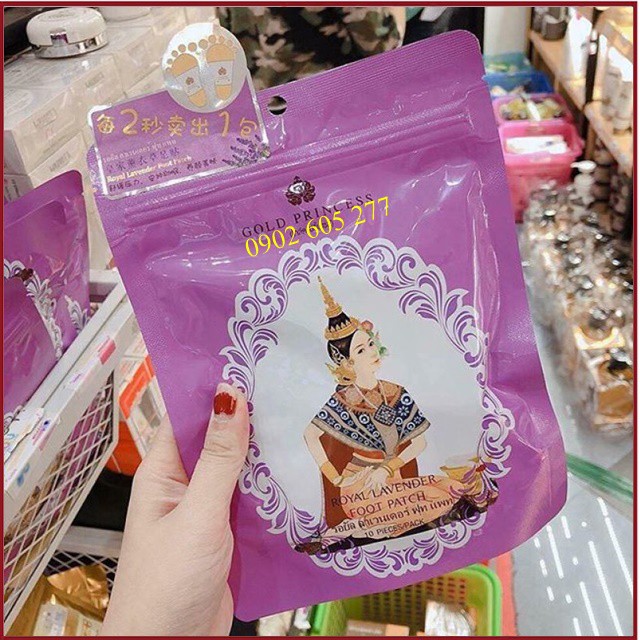 [hàng xịn]Miếng dán thải độc chân Thái Lan hộp 10 miếng hiệu quả
