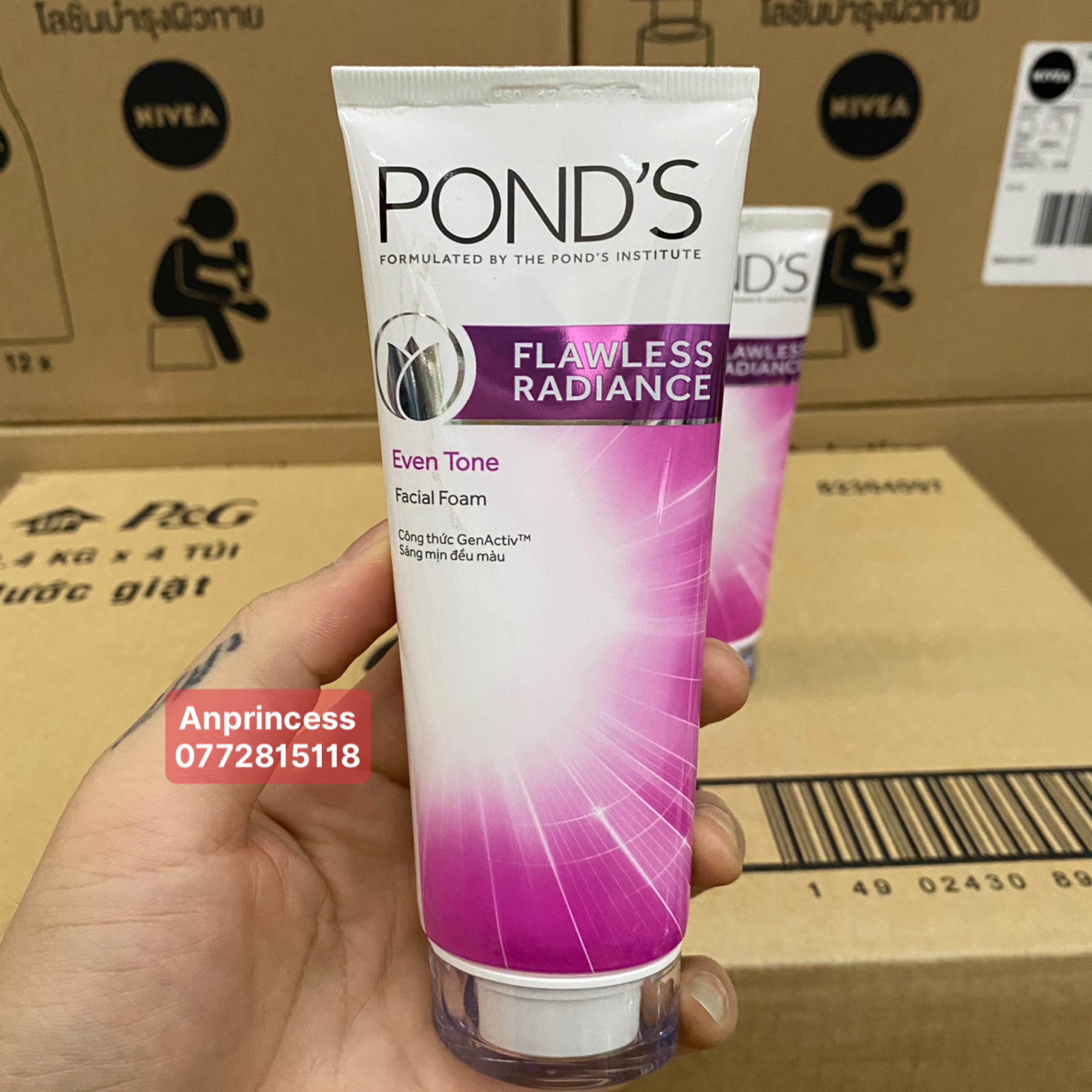 Sữa rửa mặt POND’S FLAWLESS RADIANCE 100g cao cấp