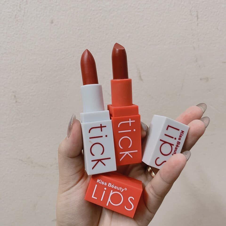 [HCM]Set 4 Thỏi Son Bền Màu Mềm Mượt Môi (2 Son Lì + 2 Son Kem)