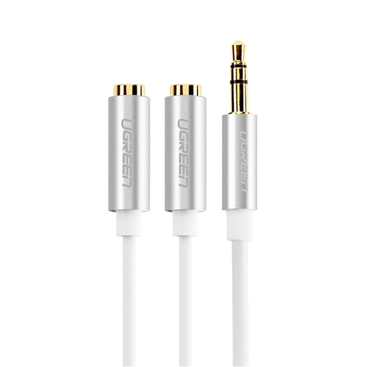 Cáp chia 1 Audio 3.5mm ra 2 Cổng Audio 3.5mm Ugreen 10780 Chính Hãng