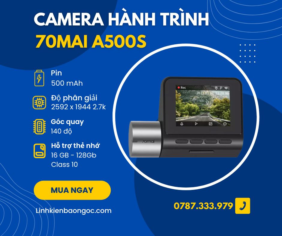 Camera hành trình 70Mai A500S