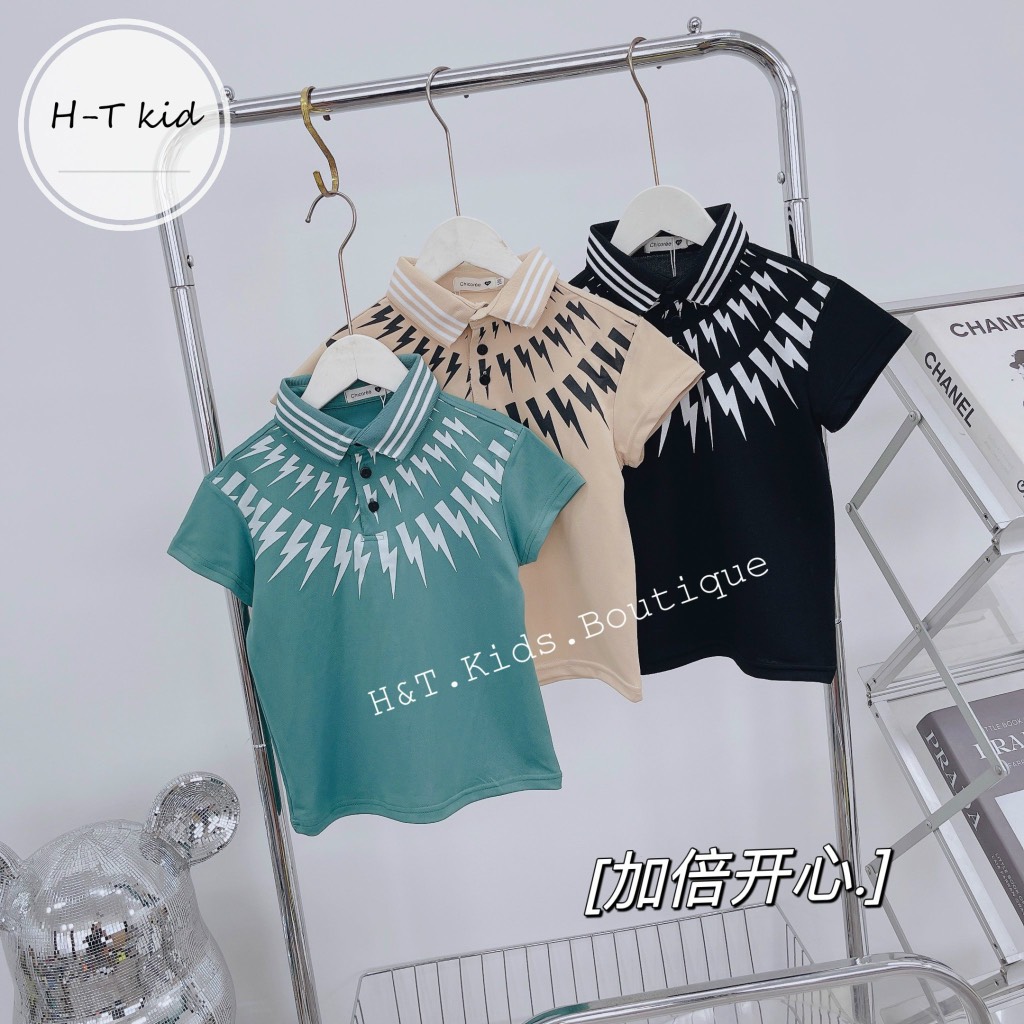 Áo polo tia chớp 23-30kg