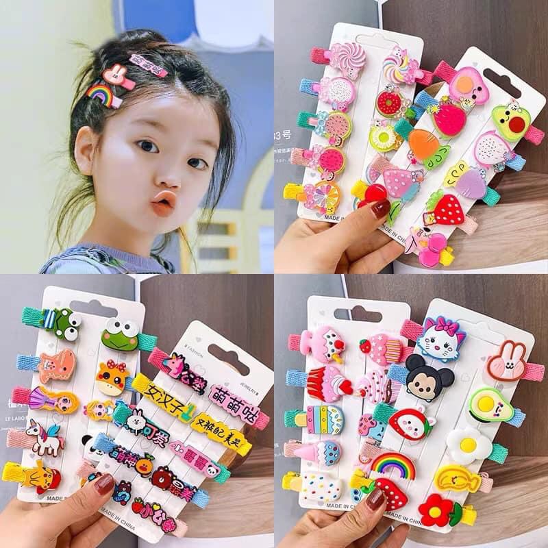 Sét 10 Kẹp Tóc Siêu Xinh Cho Bé Yêu