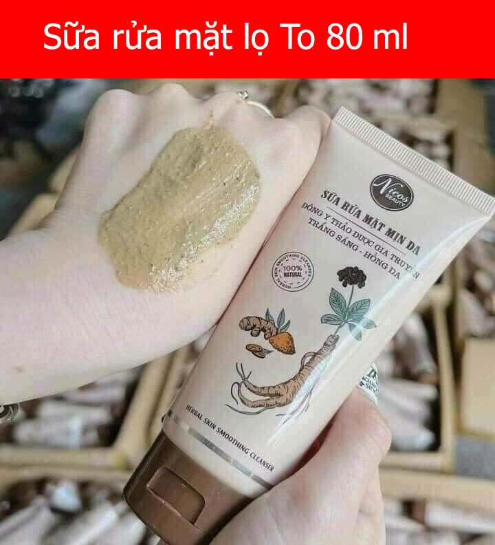Sữa rửa mặt Đông Y Nicos Beauty Thanh Nhi lọ to 80ml