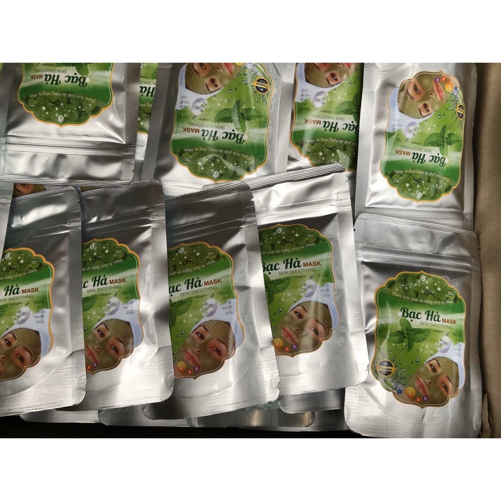 Bột đắp mặt nạ Bạc Hà gói 100gr