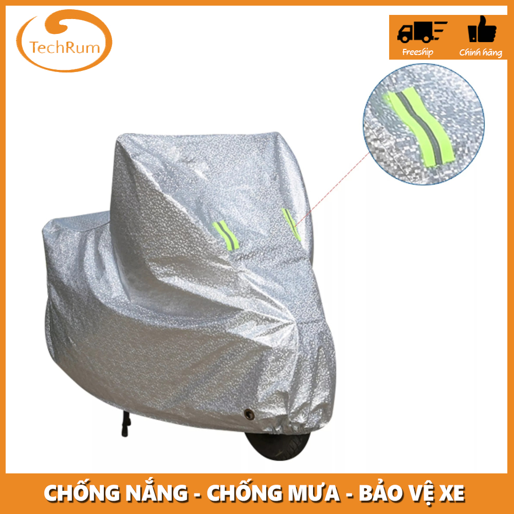Bạt phủ xe máy 3d tráng nhôm cách nhiệt cao cấp