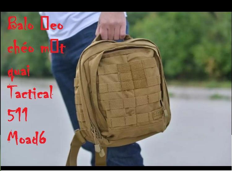 [HCM]Balo một quai 511 Tactical Moad 6.(Combo tặng kèm Pact dán 511)