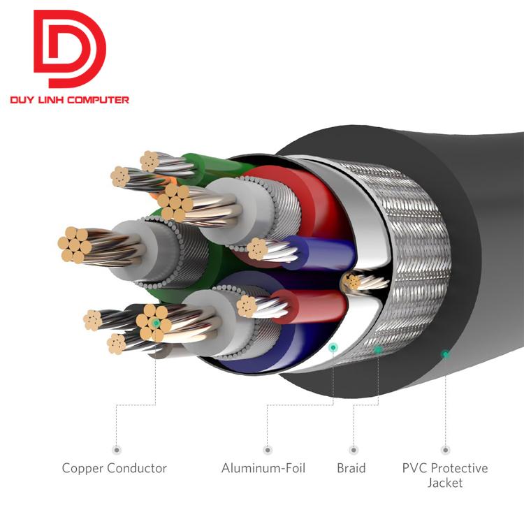 Cáp VGA Ugreen 11673 dài 1m chính hãng