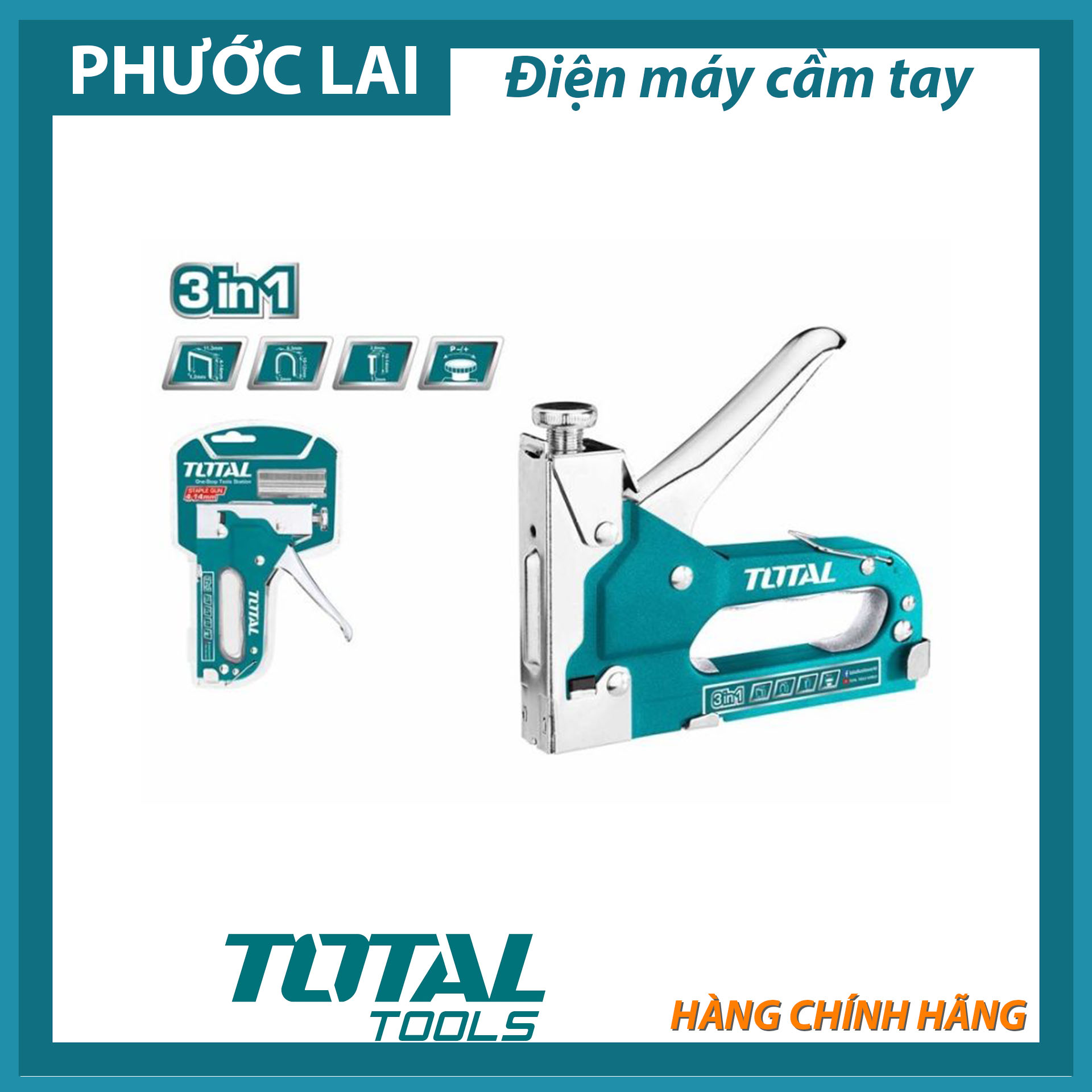 Kìm bấm ghim đa năng 3 trong 1 total tht31143