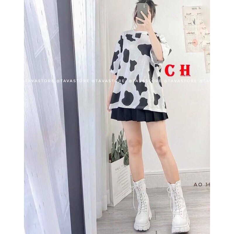 SET VÁY TENNIS + TSHIRT BÒ SỮA