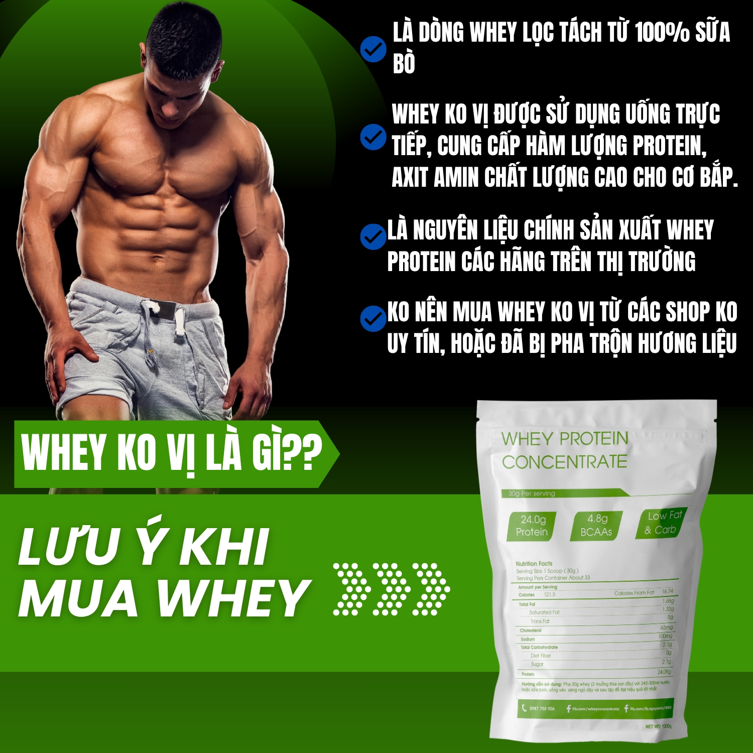 Whey Protein Concentrate VOLAC 80% Protein - Sữa tăng cơ giảm mỡ whey protein isolate
