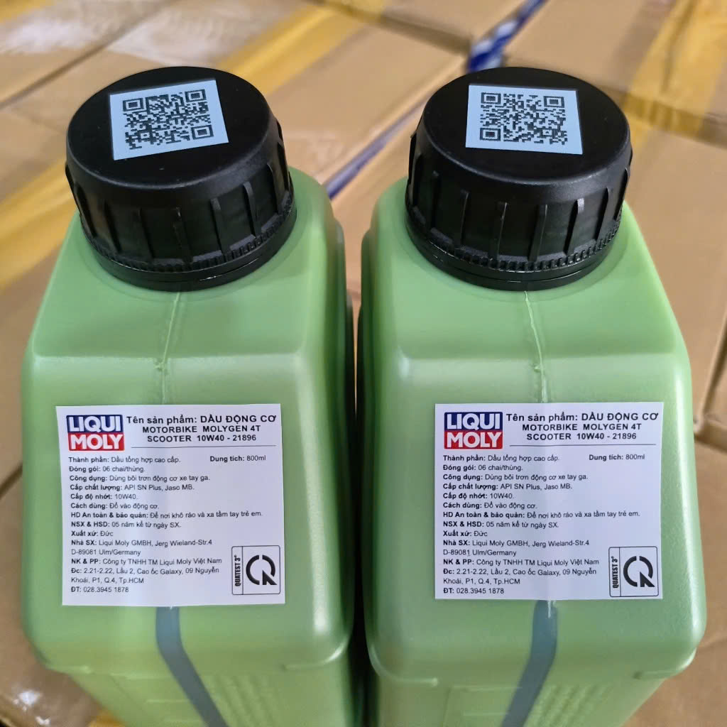 Nhớt liqui molygen SCOOTER 4T 5W30 800ML (mẫu mới)  21895 nhập khẩu ĐỨC