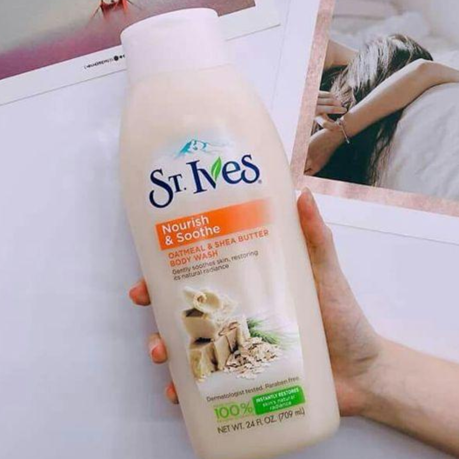 Sữa Tắm St.Ives Lúa Mạch & Bơ 650ml