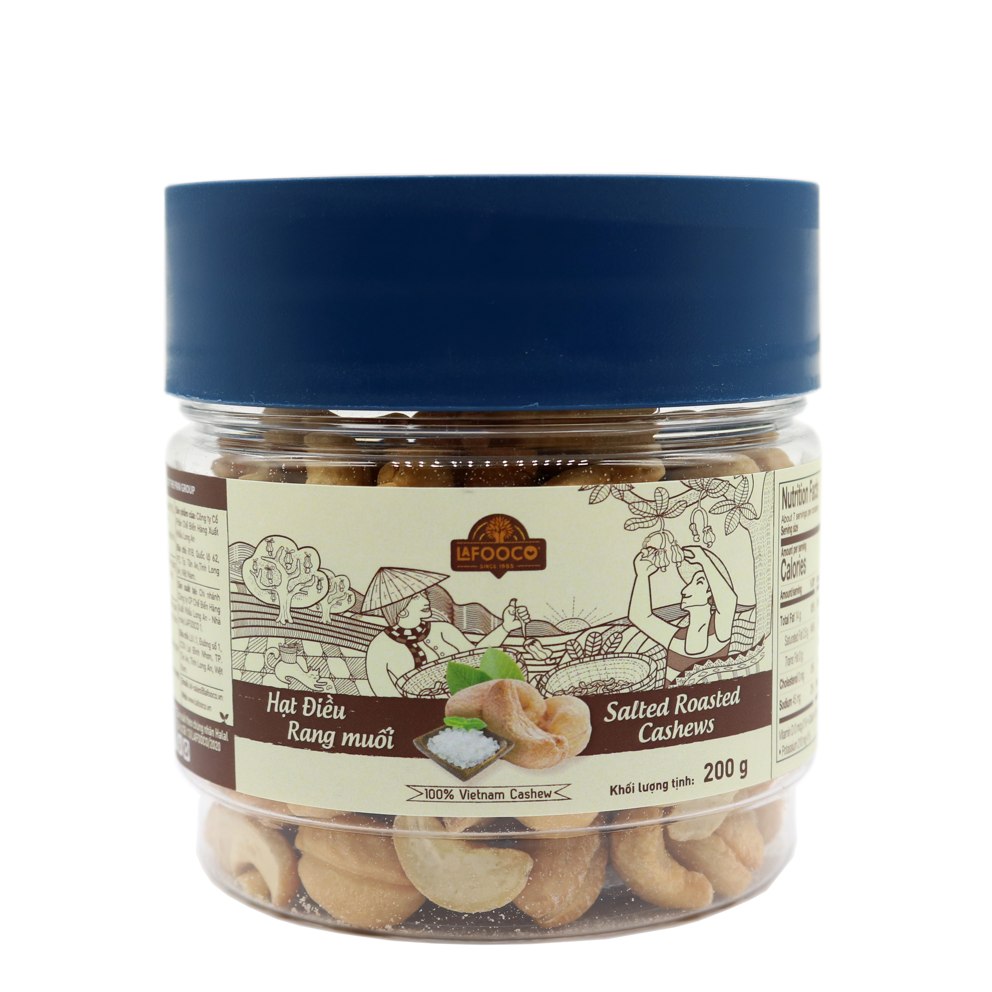 Hạt điều LAFOOCO Rang muối hủ 200g