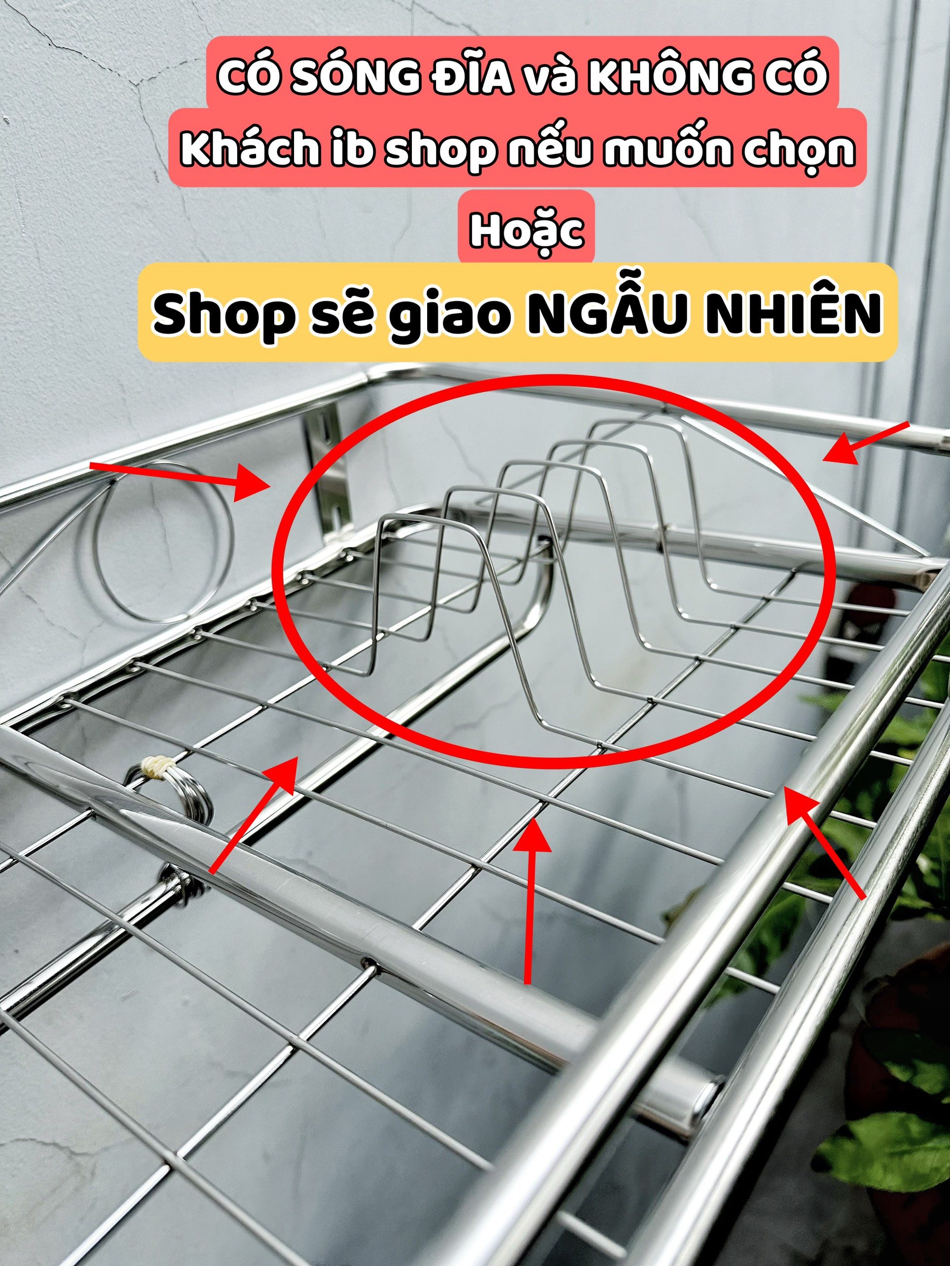 Kệ Inox Đa Năng Úp Chén, Treo Nồi