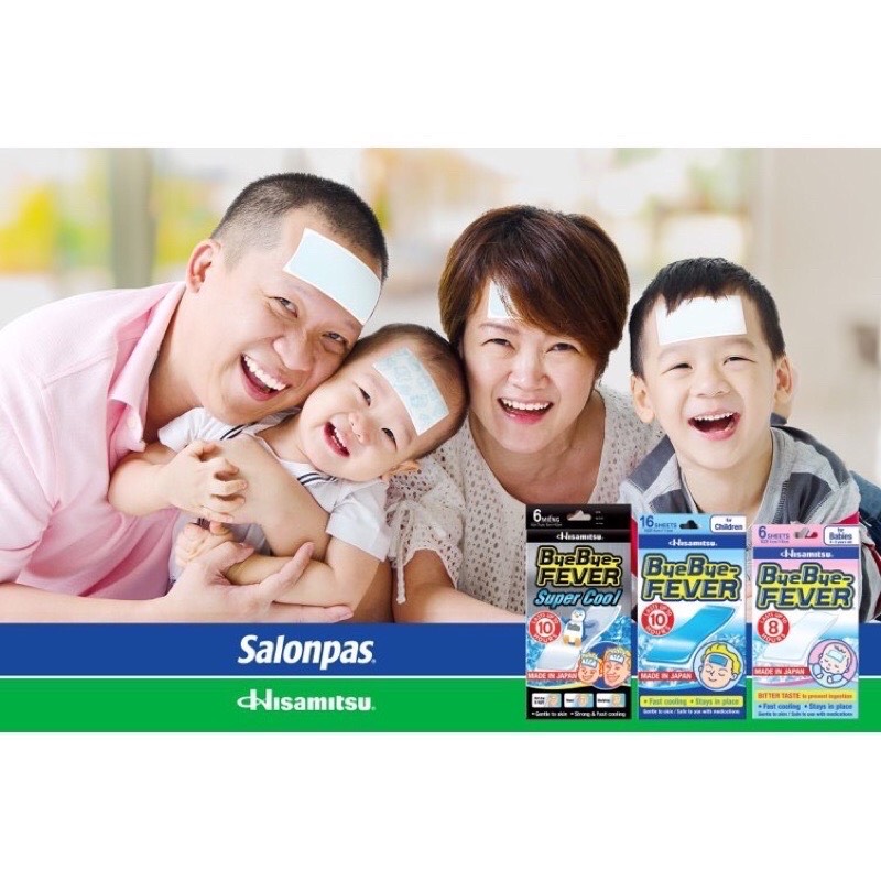 [Túi 2 Miếng] Miếng Dán Hạ Sốt BYEBYE FEVER Hisamitsu